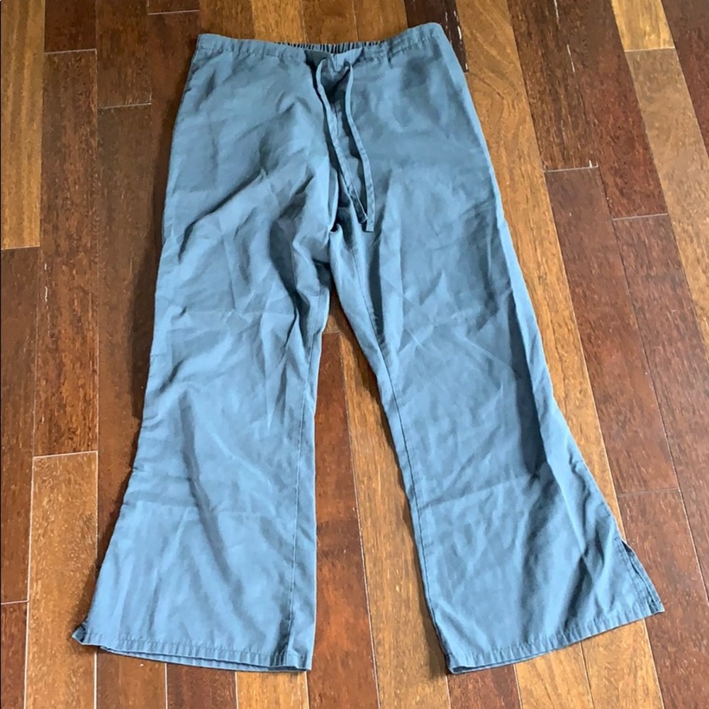 Cherokee Draw String Charcoal Gray Scrub Pants